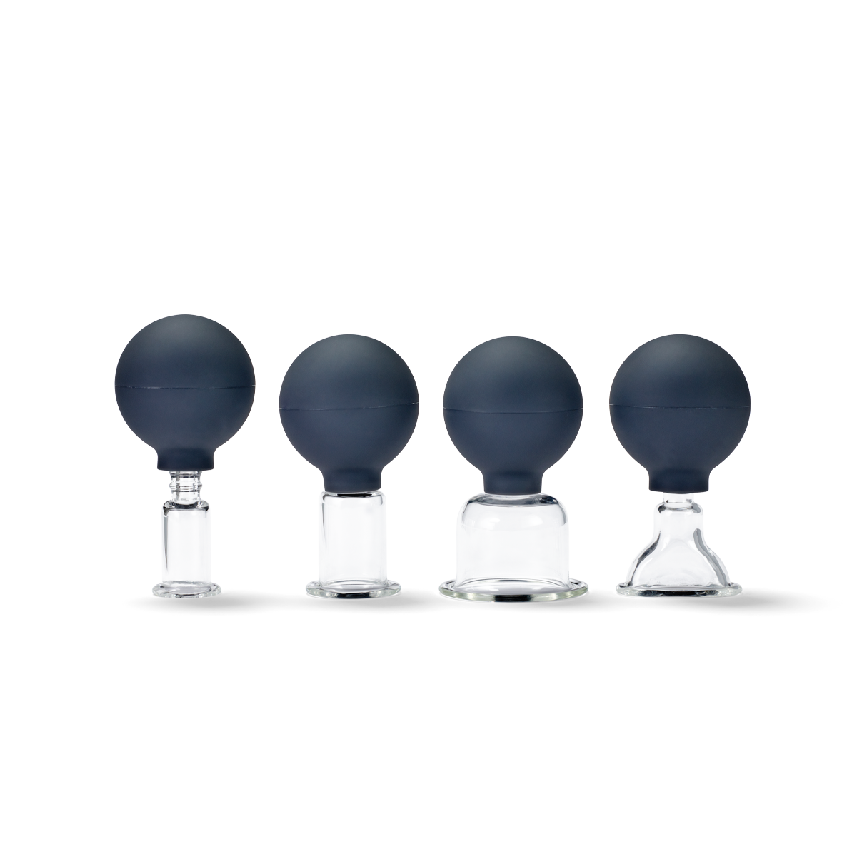 PINOFIT Massage Cups made of glass set (4 pieces)